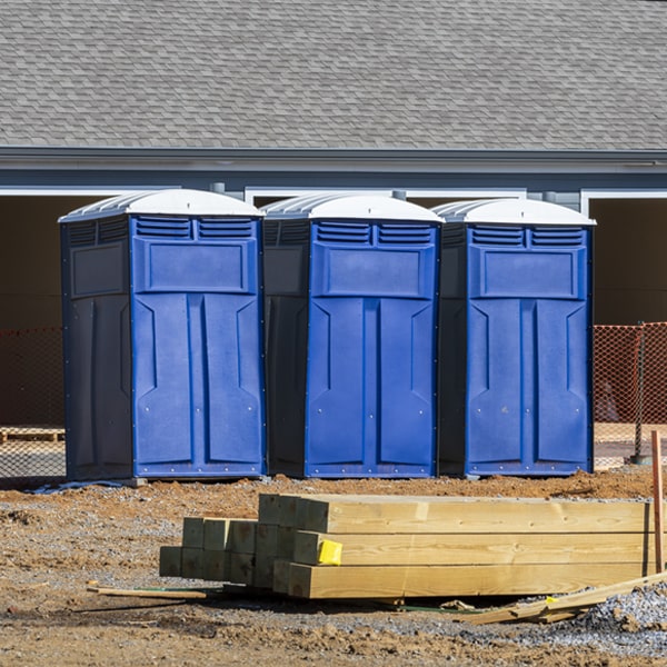 how can i report damages or issues with the portable restrooms during my rental period in Monroe